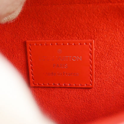 Louis Vuitton Pochette Felicie Epi, Red, Leather, Clutch