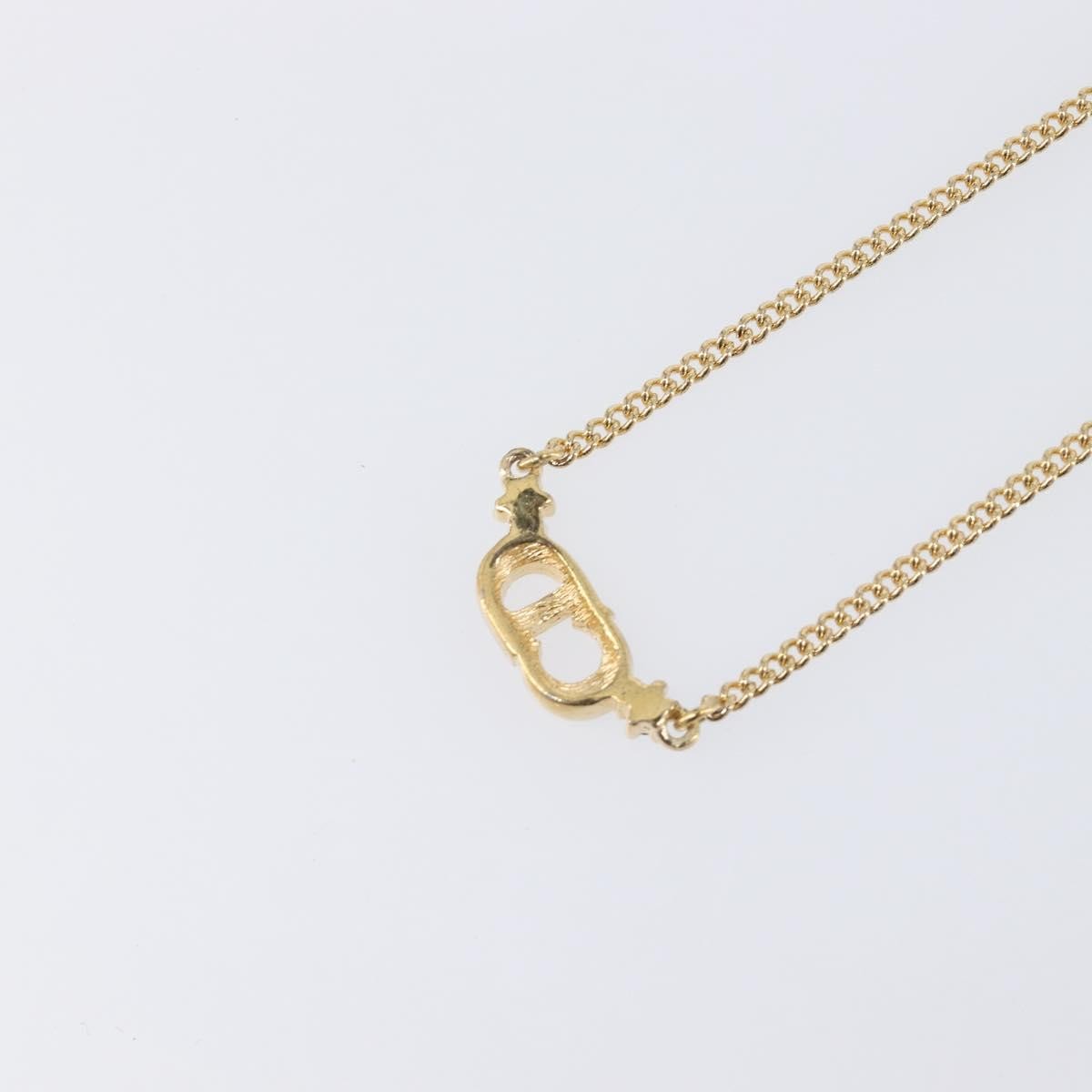 Christian Dior Clair D Lune Pendant Metal with Crystals, Gold, Metal, Necklace
