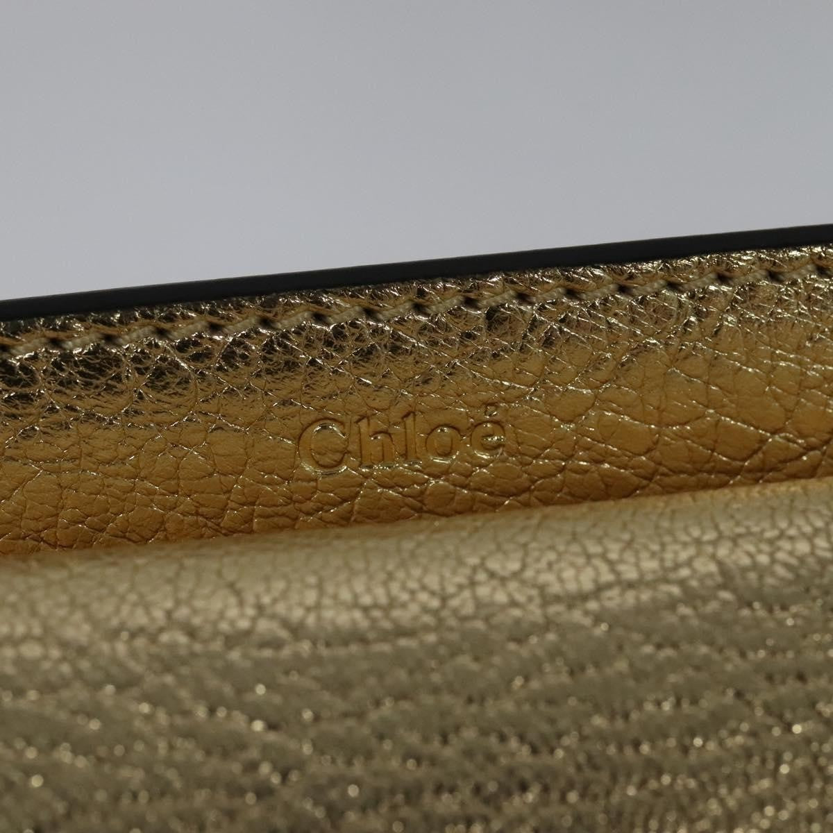 Chloe Georgia Leather, Gold, Leather, Shoulder Bag