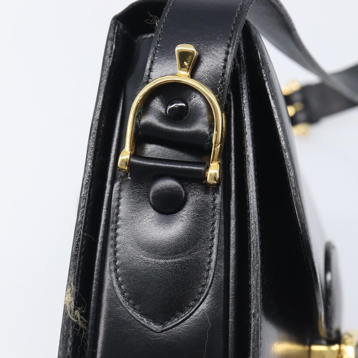 Celine Horse Carriage Leather, Black, Leather, Shoulder Bag