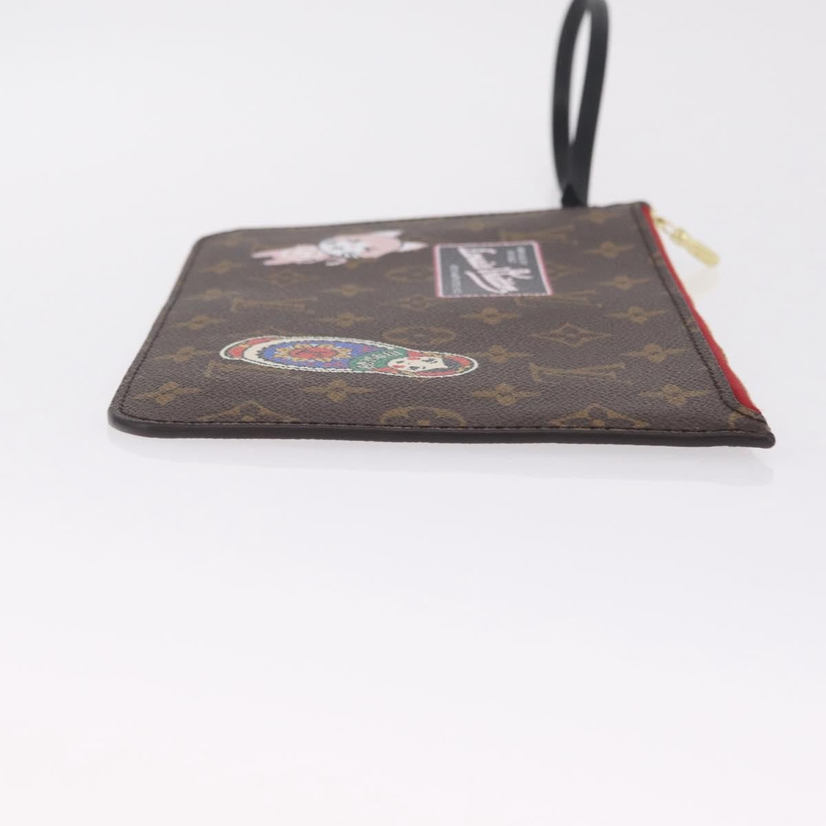 Louis Vuitton Neverfull Pochette Limited Edition World Tour Monogram Canvas, Brown, Canvas, Clutch