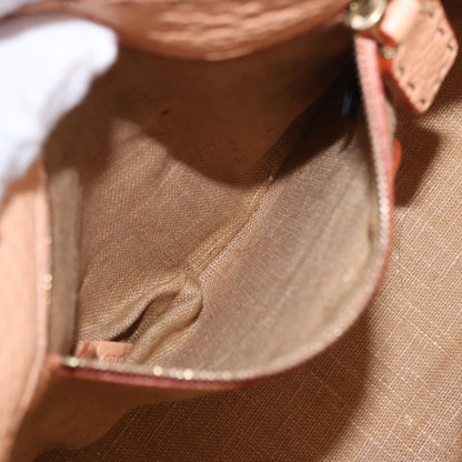 Fendi Selleria Carla Leather, Orange, Leather, Tote Bag
