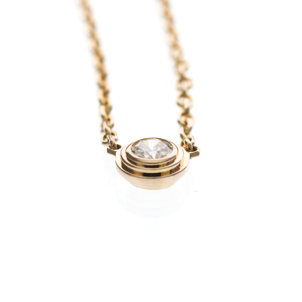 Cartier Cartier D'Amour Pendant 18K Rose Gold with Diamond, Gold, Pink Gold, Necklace