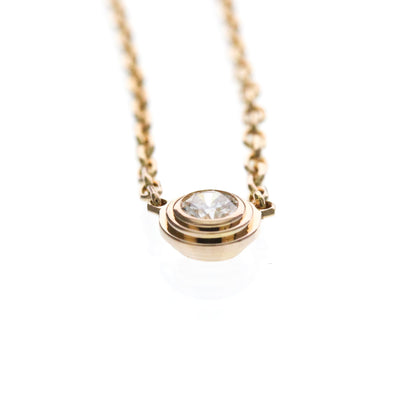 Cartier Cartier D'Amour Pendant 18K Rose Gold with Diamond, Gold, Pink Gold, Necklace