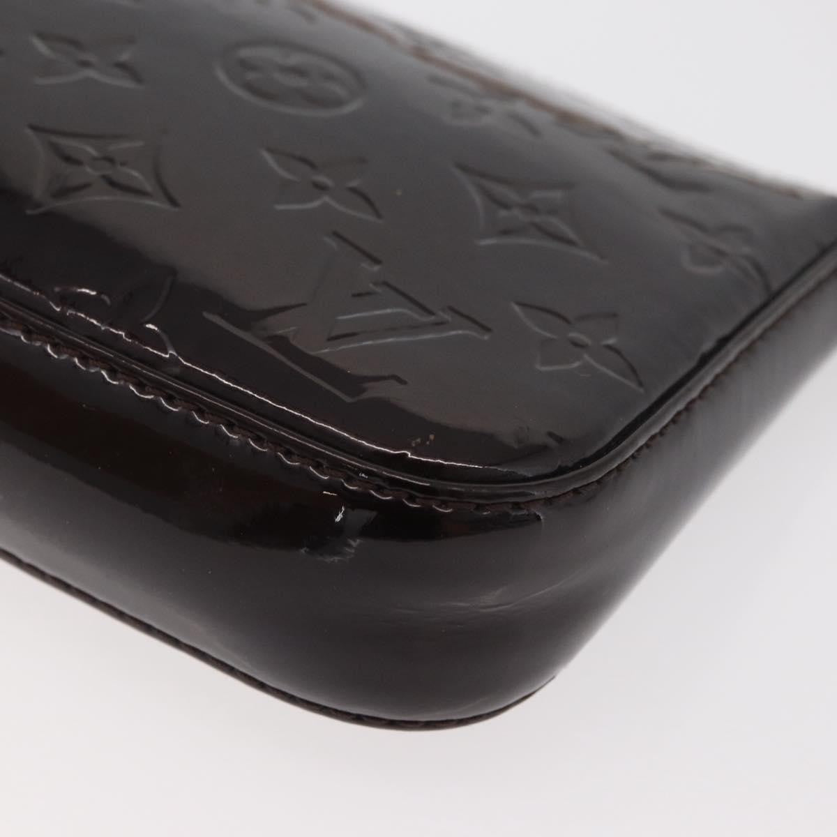 Louis Vuitton Lexington Pochette Monogram Vernis, Brown, Patent Leather, Clutch