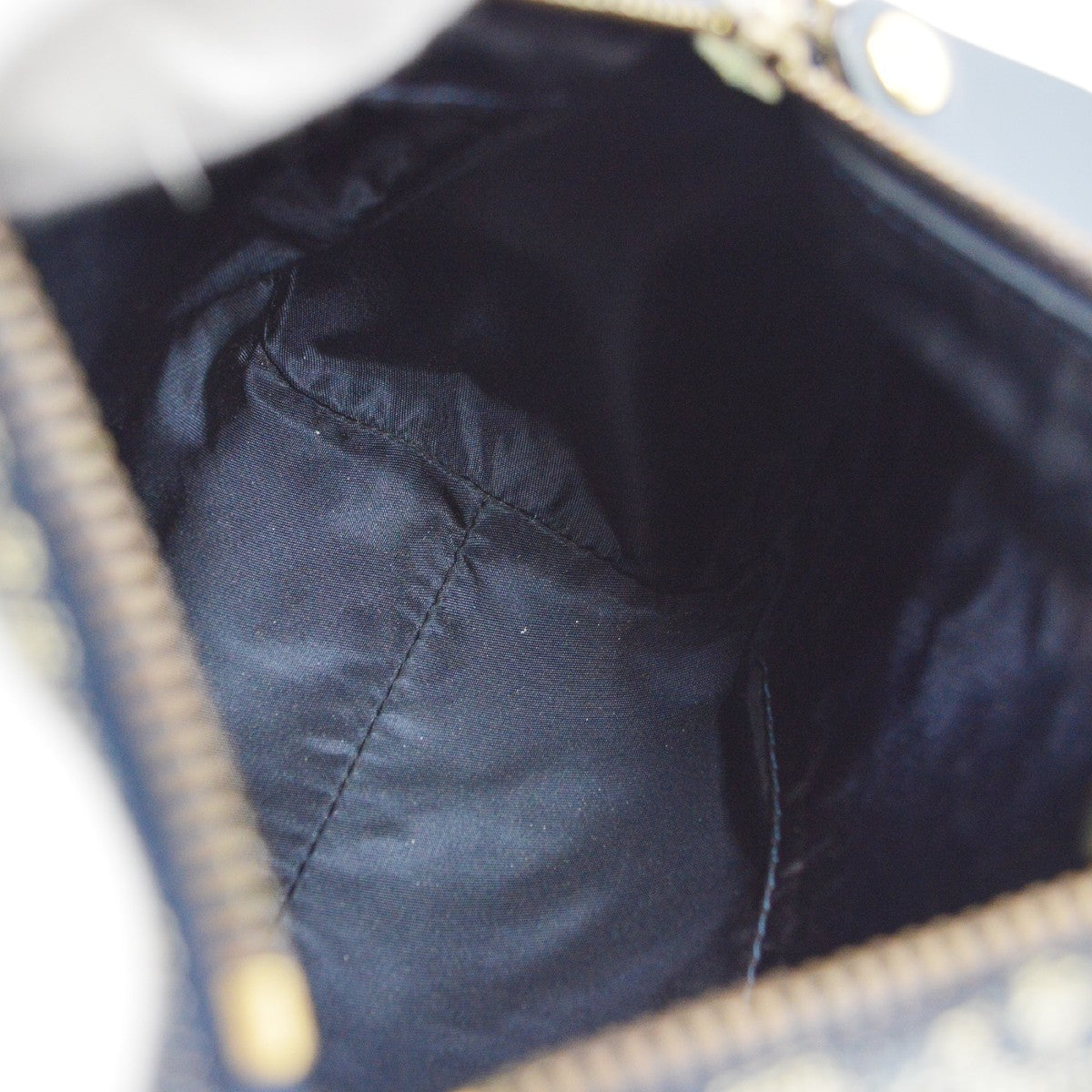 Christian Dior Vintage Trotter Boston Diorissimo Canvas, Navy, Canvas, Handbag