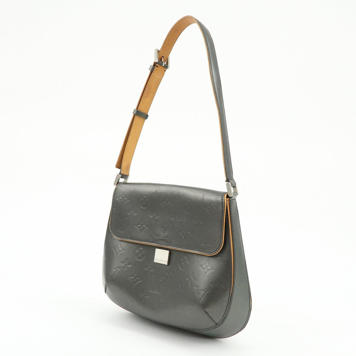 Louis Vuitton Mat Webster Street Monogram Vernis, Black, Leather, Handbag