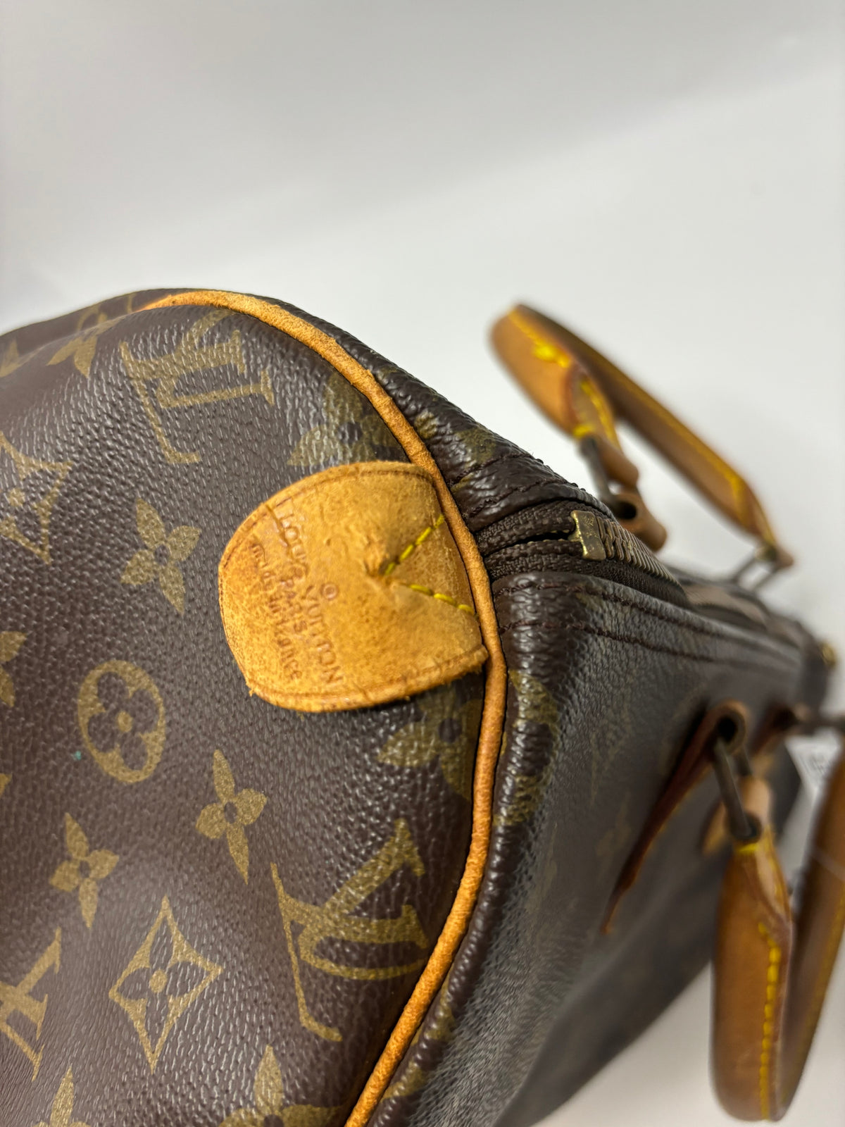 Louis Vuitton Speedy Monogram, Brown, Canvas, Handbag
