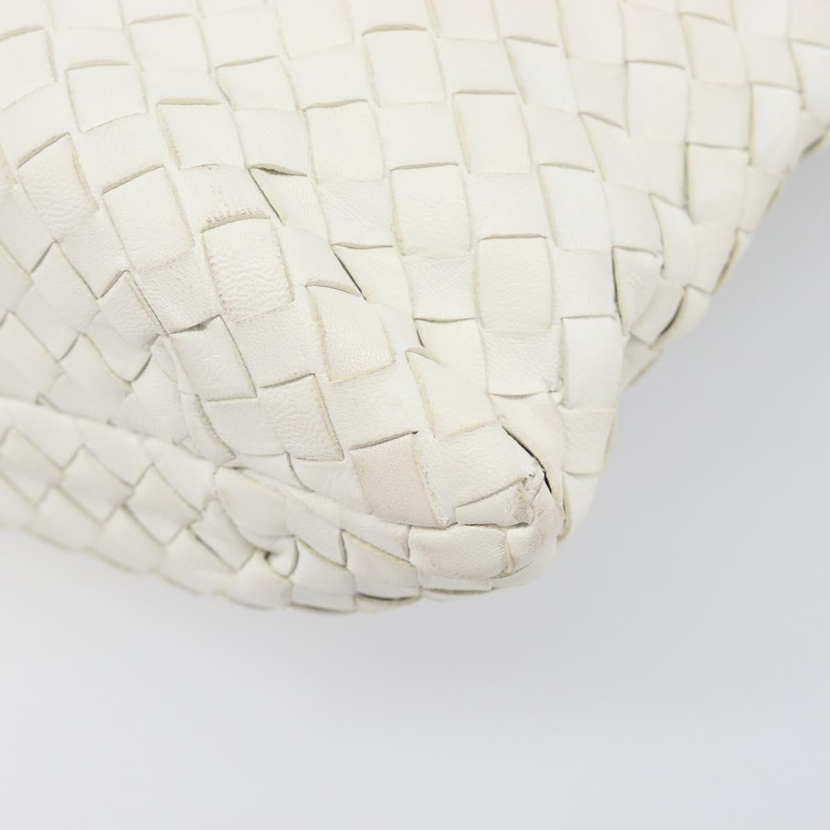 Bottega Veneta Capri Tote Intrecciato Nappa, White, Leather, Tote Bag