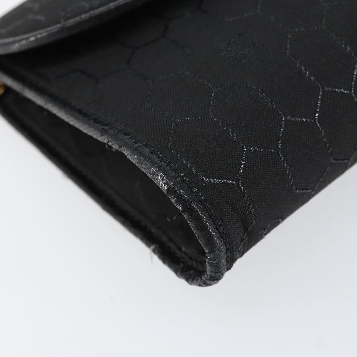 Christian Dior Vintage Honeycomb Canvas, Black, Canvas, Shoulder Bag