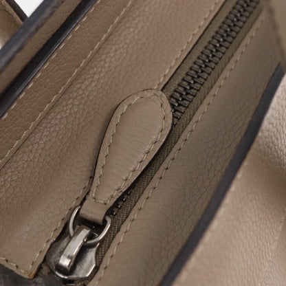 Celine Luggage Smooth Leather, Beige, Leather, Handbag
