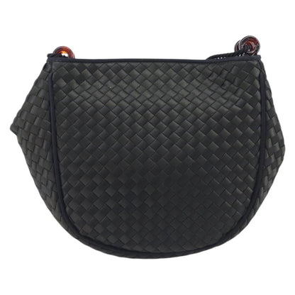 Bottega Veneta Vintage Intrecciato Hobo Nylon, Black, Nylon, Shoulder Bag