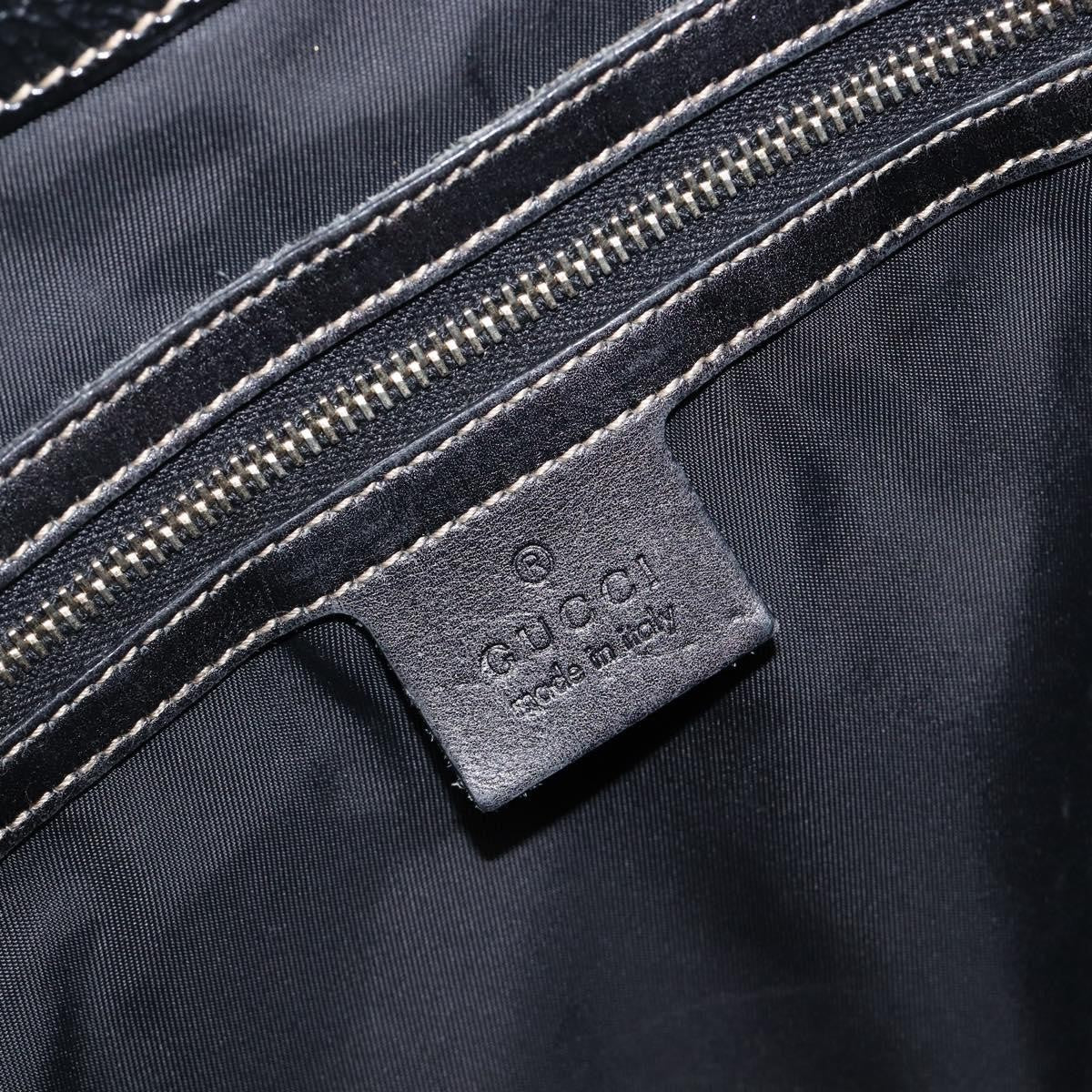 Gucci Britt Web Hobo Dialux Coated Canvas, Black, Canvas, Shoulder Bag