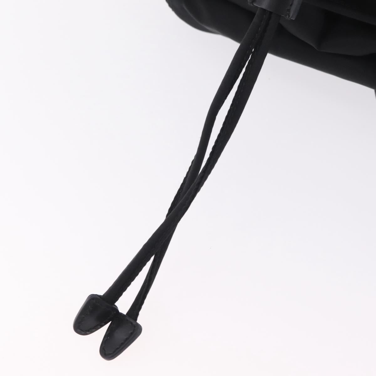 Prada Double Pocket Backpack Chain Re-Nylon, Black, Nylon, Shoulder Bag