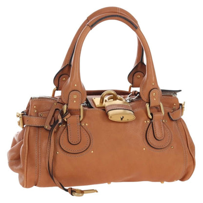 Chloe Paddington Leather, Brown, Leather, Tote Bag