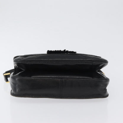 Saint Laurent Vintage Leather, Black, Leather, Shoulder Bag