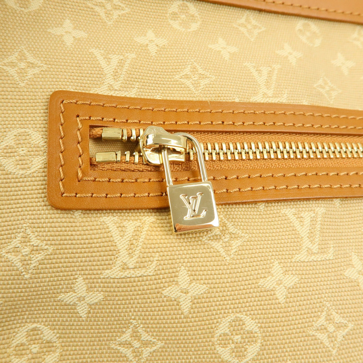 Louis Vuitton Lucille Mini Lin, Beige, Canvas, Handbag