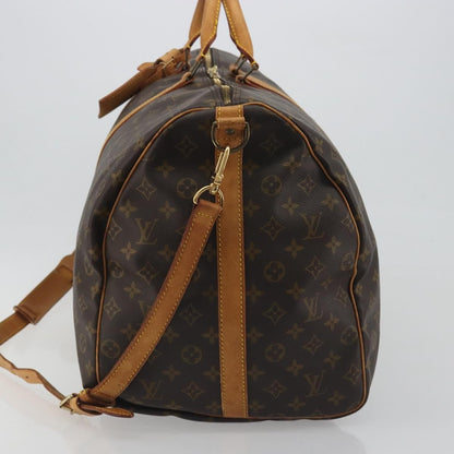 Louis Vuitton Keepall Bandoulière Monogram, Brown, Canvas, Travel Bag
