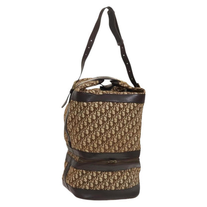 Christian Dior Vintage Trotter Street Chic Pocket Hobo Diorissimo Canvas, Brown, Canvas, Shoulder Bag