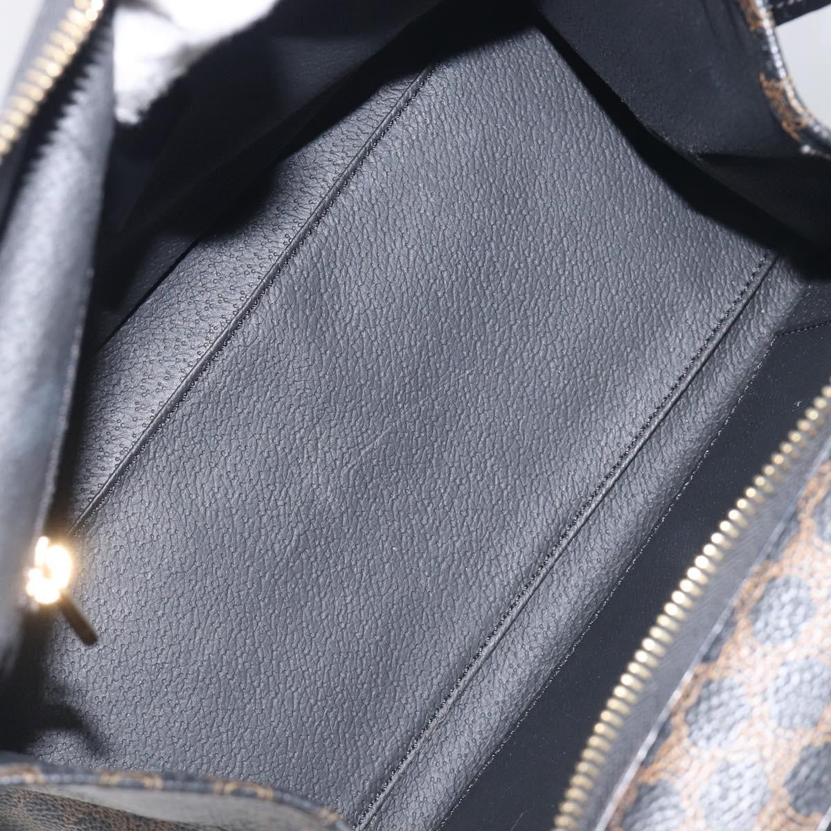 Celine Vintage Macadam Canvas, Black, PVC, Tote Bag