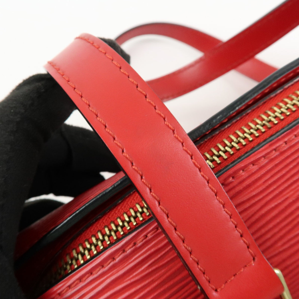 Louis Vuitton Soufflot Epi Leather, Red, Leather, Tote Bag