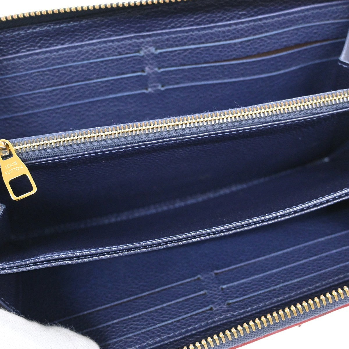 Louis Vuitton Portefeuille zippy Monogramme Empreinte Monogramme Empreinte, Navy, Leather, Wallet
