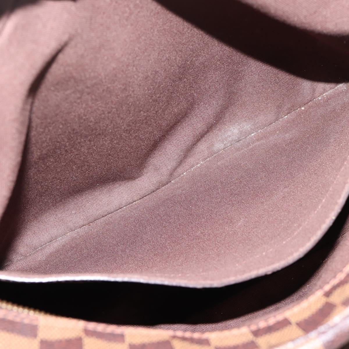 Louis Vuitton Naviglio Damier, Brown, Canvas, Shoulder Bag