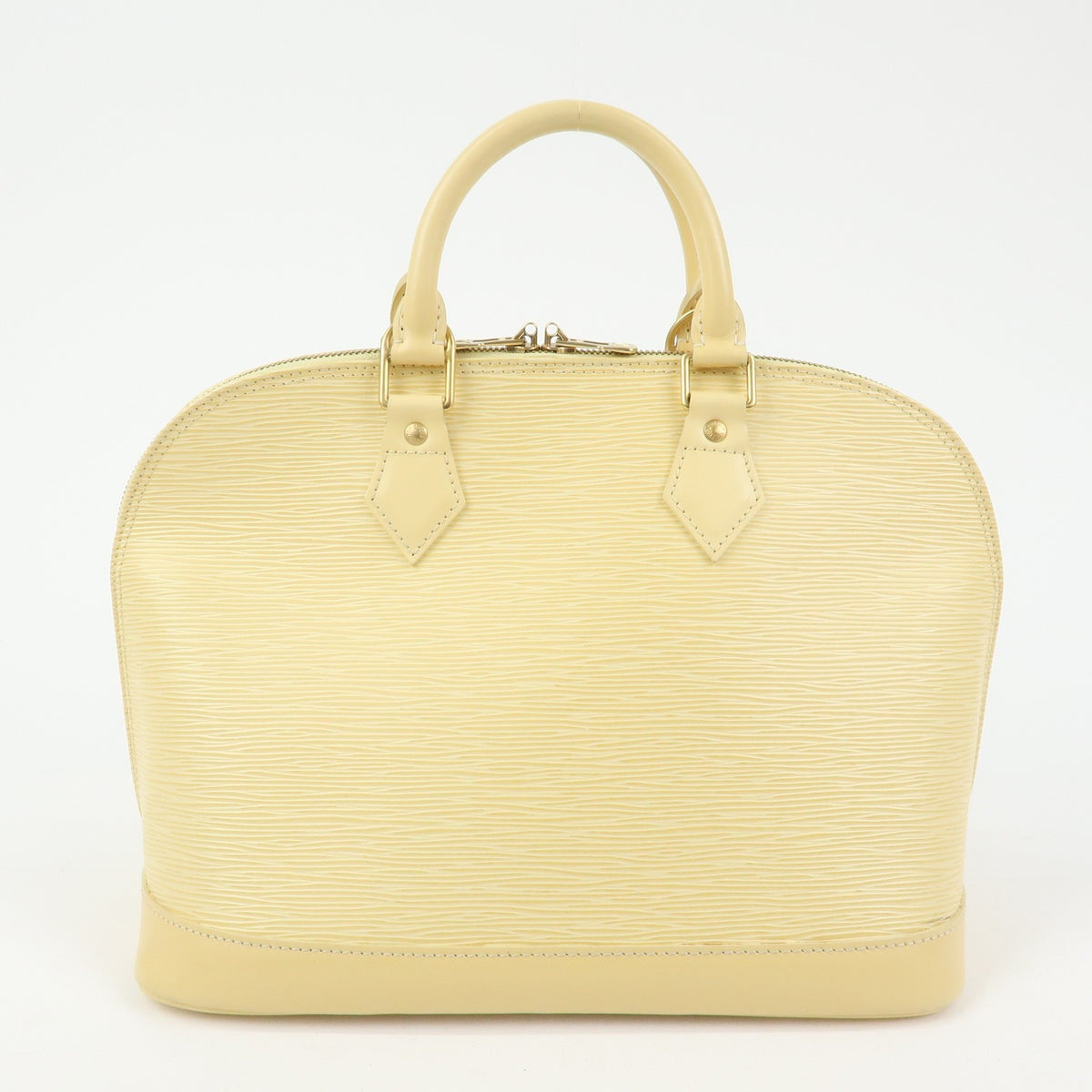Louis Vuitton Alma Epi Leather, Yellow, Leather, Handbag