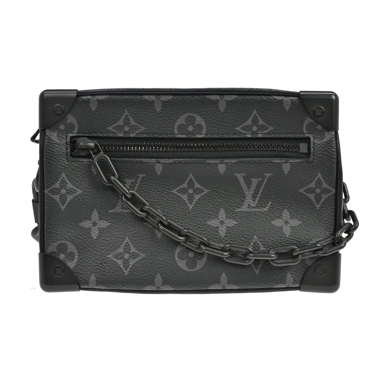 Louis Vuitton Soft Trunk Monogram Eclipse Canvas, Black, Canvas, Shoulder Bag