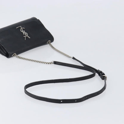 Saint Laurent West Hollywood Leather, Black, Leather, Shoulder Bag