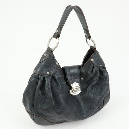 Louis Vuitton Solar Mahina Leather, Black, Leather, Handbag