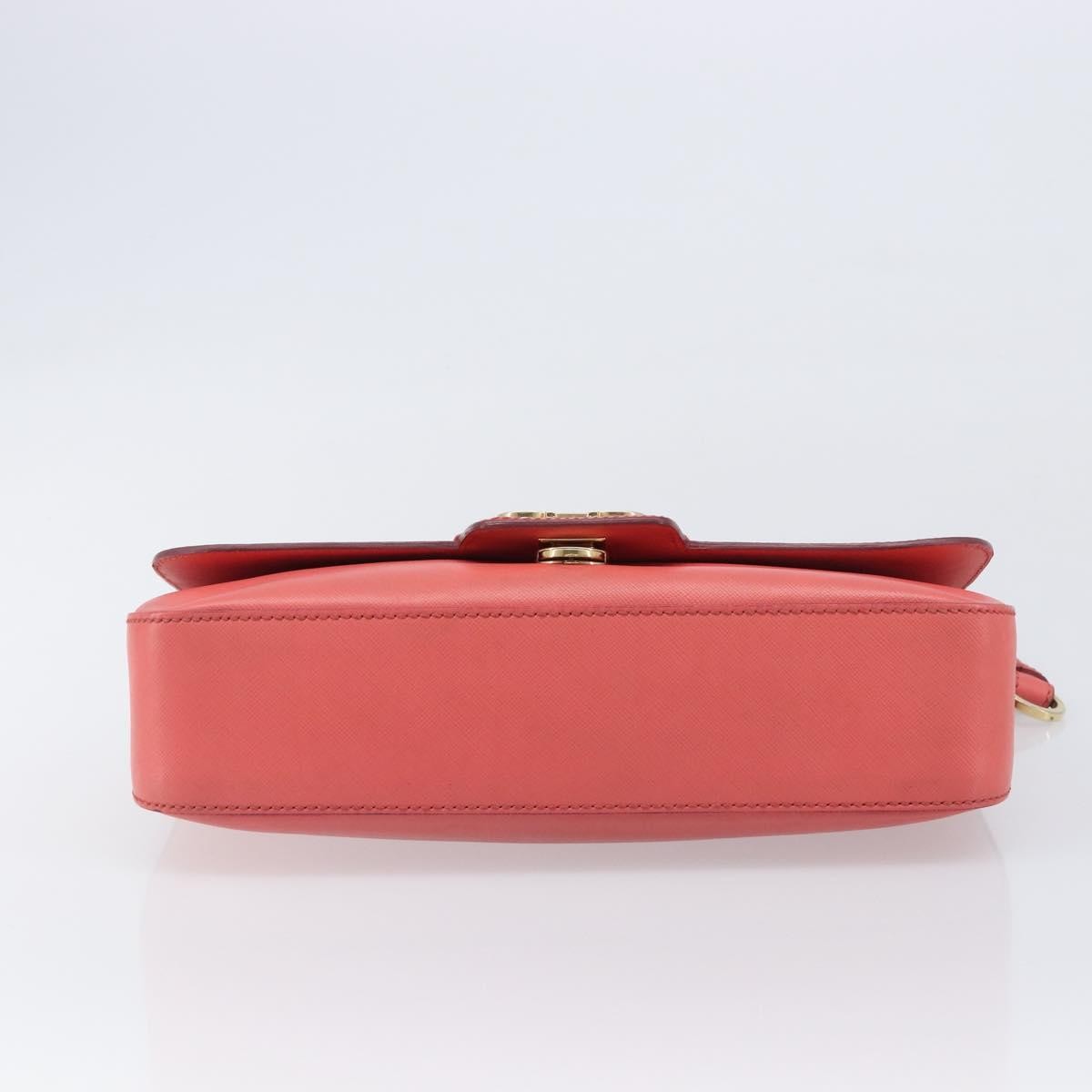 Salvatore Ferragamo Gancini Leather, Pink, Leather, Shoulder Bag