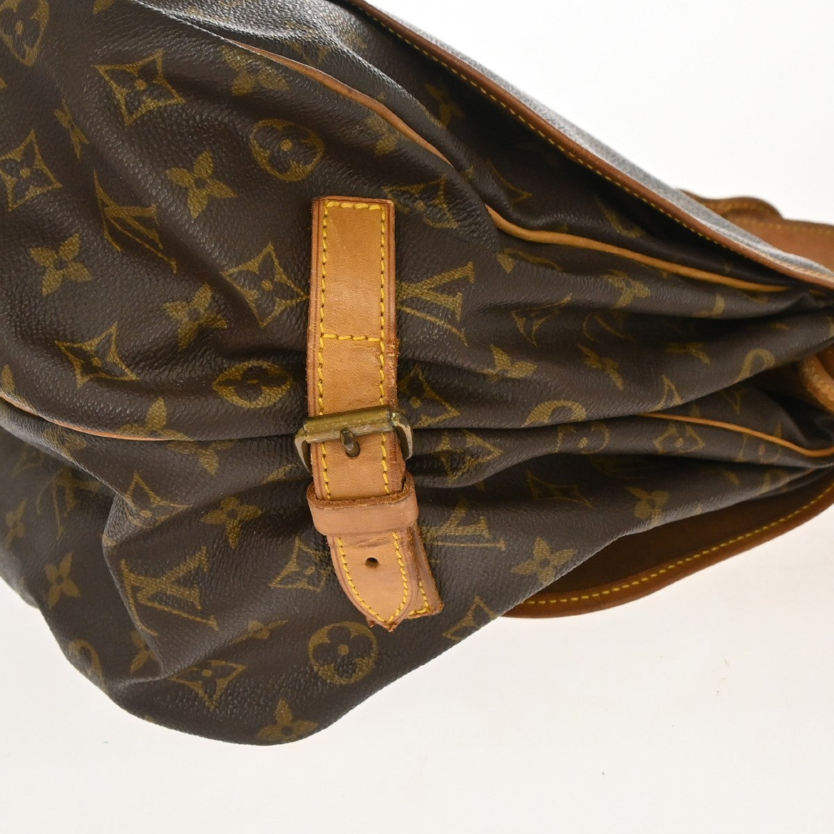 Louis Vuitton Saumur Monogram, Brown, Canvas, Shoulder Bag