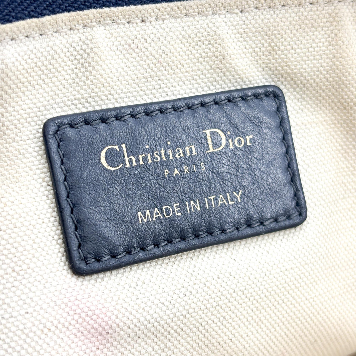 Christian Dior Travel Kit Oblique Canvas, Navy, Canvas, Toiletry Case