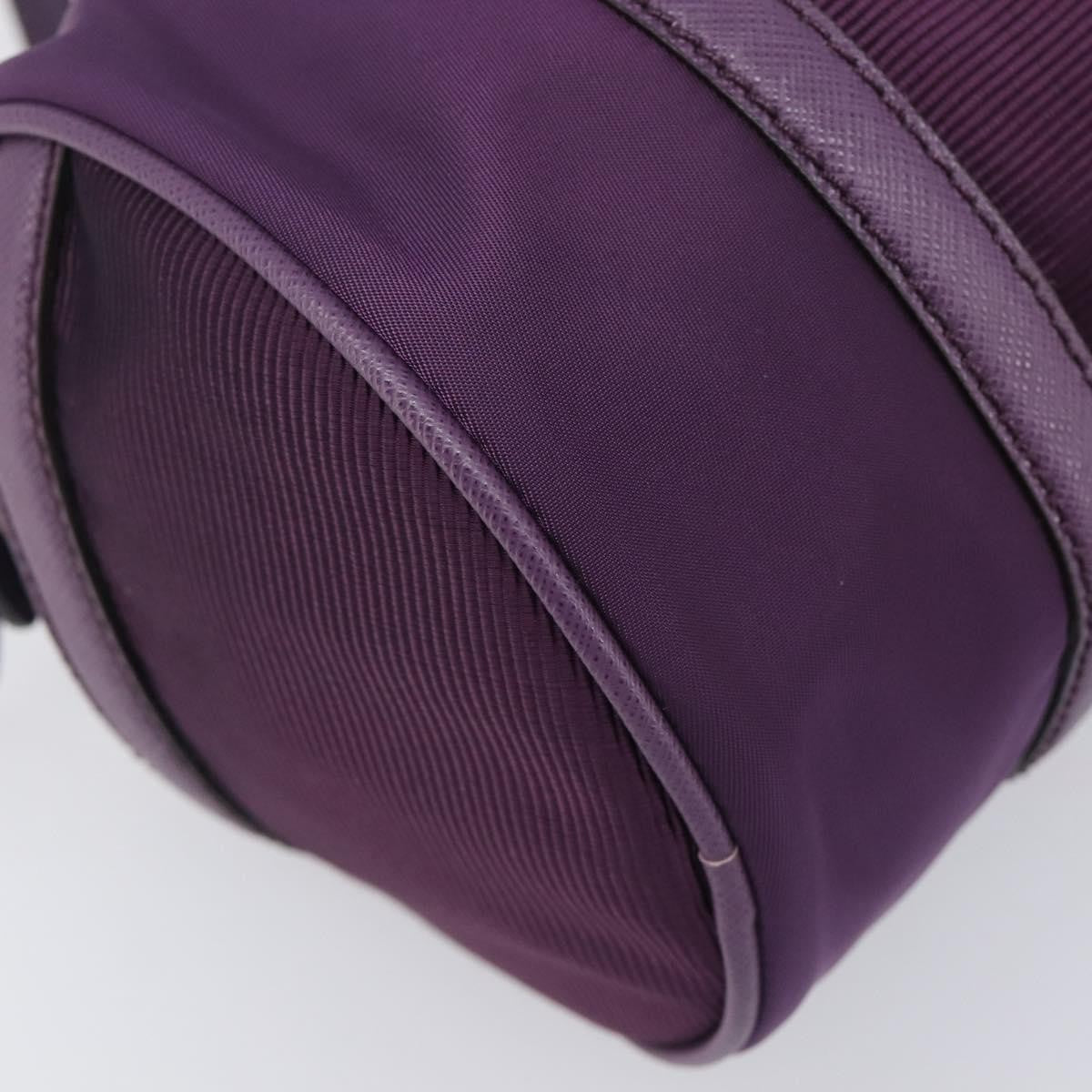 Salvatore Ferragamo Vara Bow Cylinder Bag Nylon, Purple, Nylon, Shoulder Bag