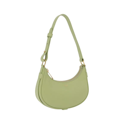 Celine Ava Leather, Green, Leather, Handbag