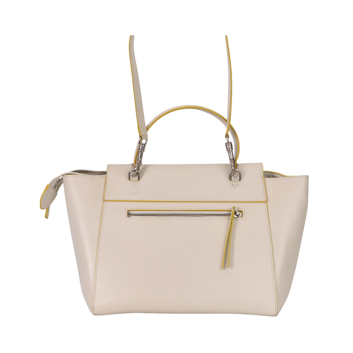 Celine Belt Calfskin, Beige, Calfskin, Handbag