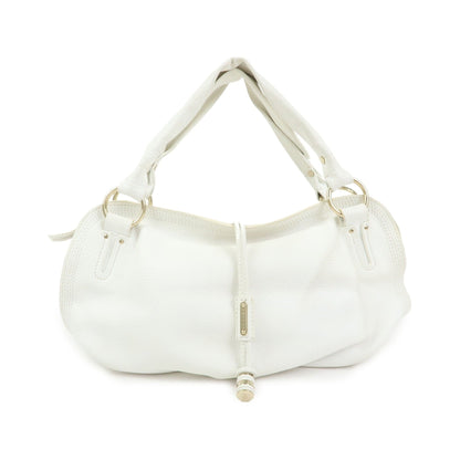 Celine Bittersweet Leather, White, Leather, Handbag