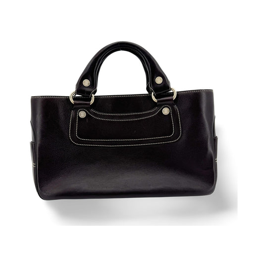 Celine Boogie Calfskin, Black, Leather, Handbag
