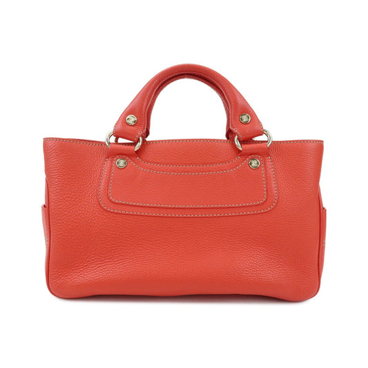 Celine Boogie Calfskin, Red, Leather, Handbag