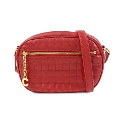 Celine C Charm Camera Quilted Leather, Red, Leather, Handbag
