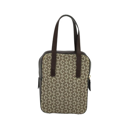 Celine C Macadam Canvas, Gray, Canvas, Handbag
