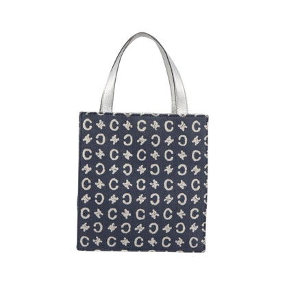 Celine C Macadam Canvas, Navy, Canvas, Handbag