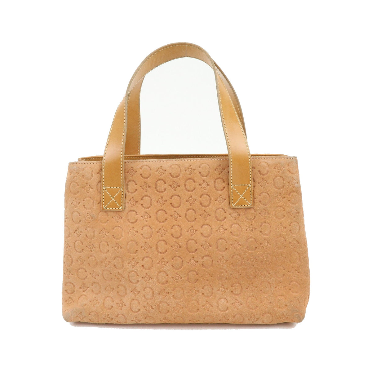 Celine C Macadam Suede, Beige, Suede, Handbag