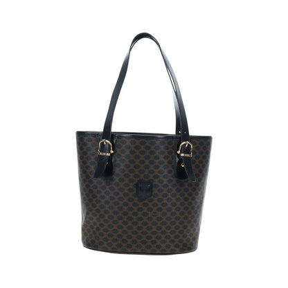 Celine C Macadam Tote PVC leather/ Macadam canvas, Black, PVC, Shoulder Bag