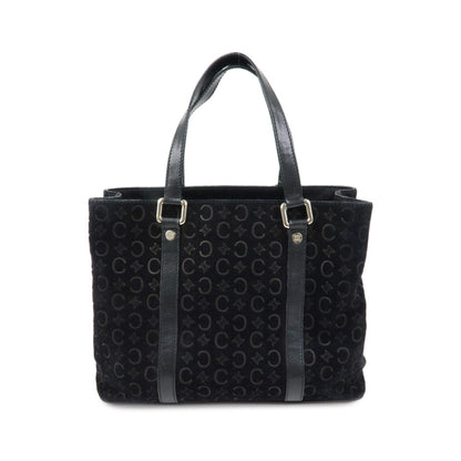 Celine C Macadam Tote PVC leather/ Macadam canvas, Black, Suede, Shoulder Bag