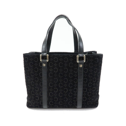Celine C Macadam Tote PVC leather/ Macadam canvas, Black, Suede, Shoulder Bag
