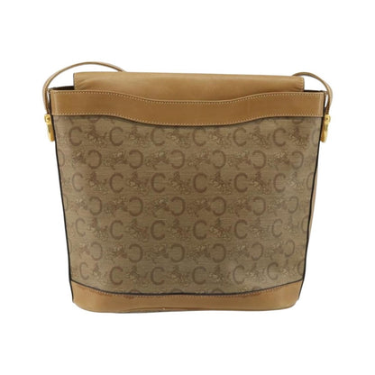 Celine C Sulky Canvas and Leather, Beige, Canvas, Shoulder Bag