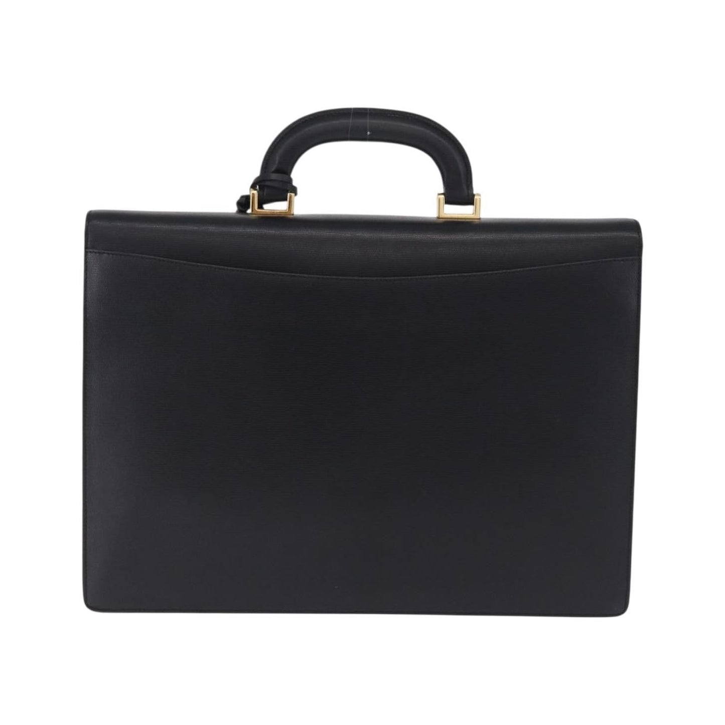 Celine Cartable Business Leather, Black, Leather, Briefcase