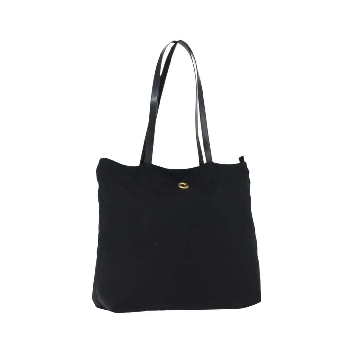 Celine Circle logo Nylon, Black, Nylon, Tote Bag